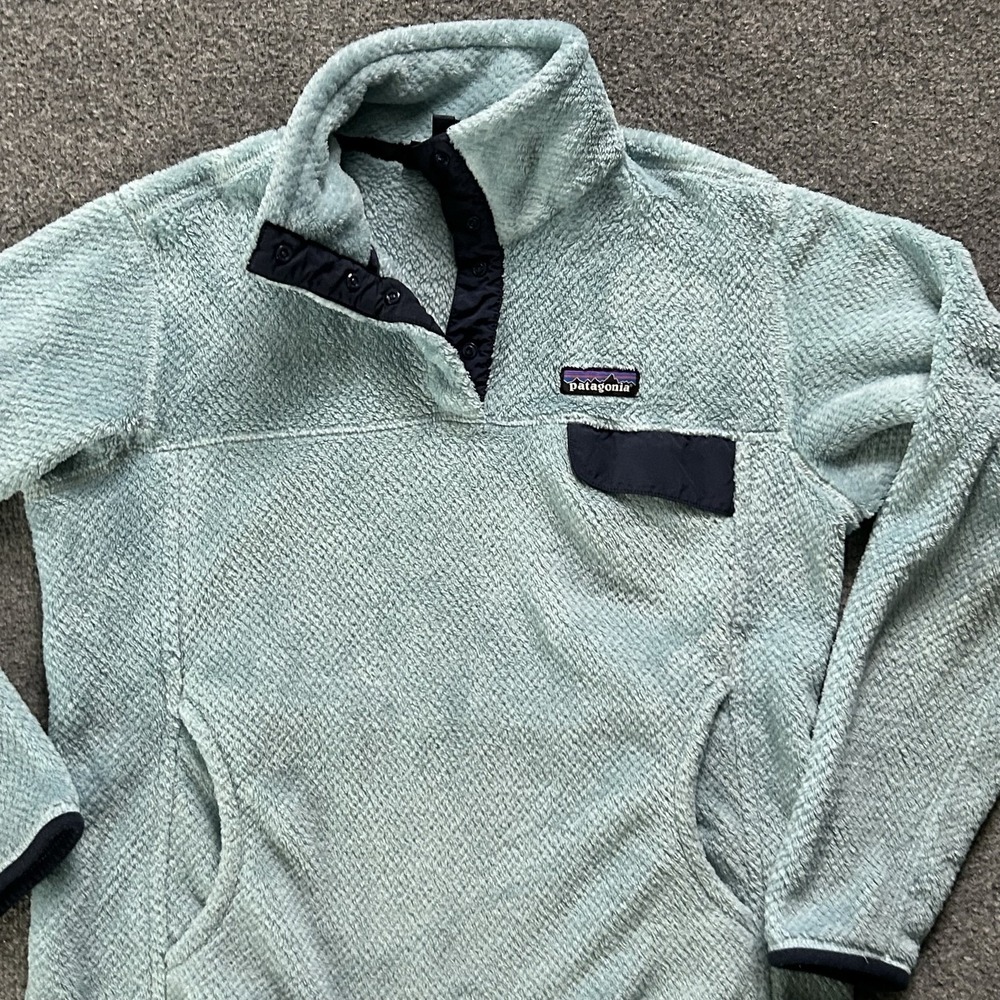 Patagonia Jacket Womens Medium Green Re Tool Snap T Fleece Pullover STY25442